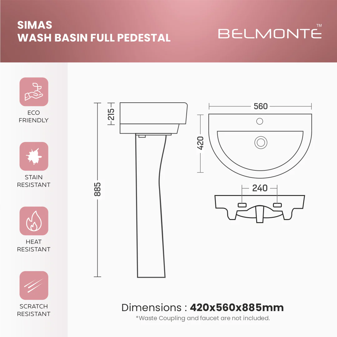 Basin Pedestal Set (Simas) - Image 7