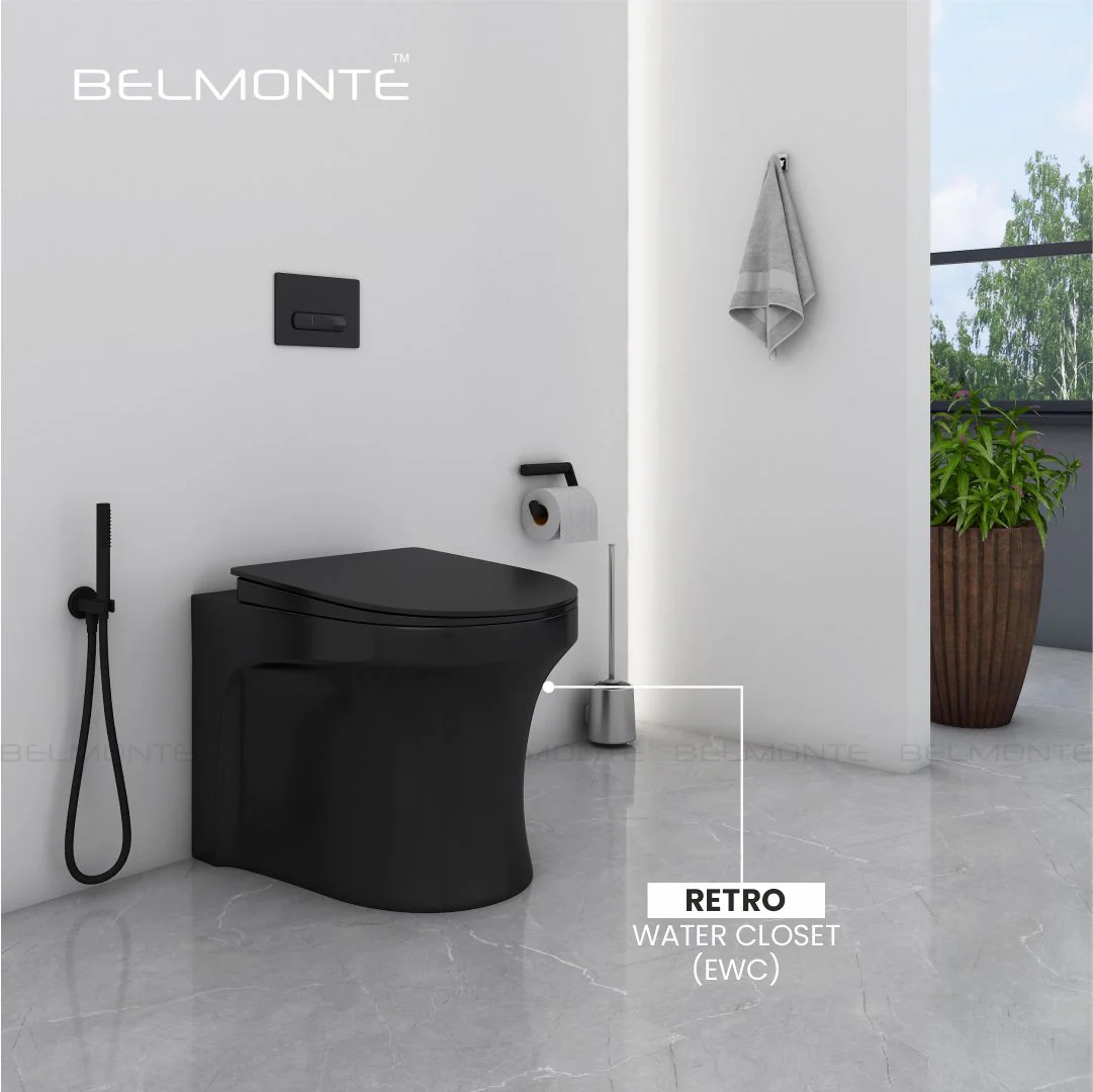 Black Floor Mount Commode (Ewc Retro) - Image 2