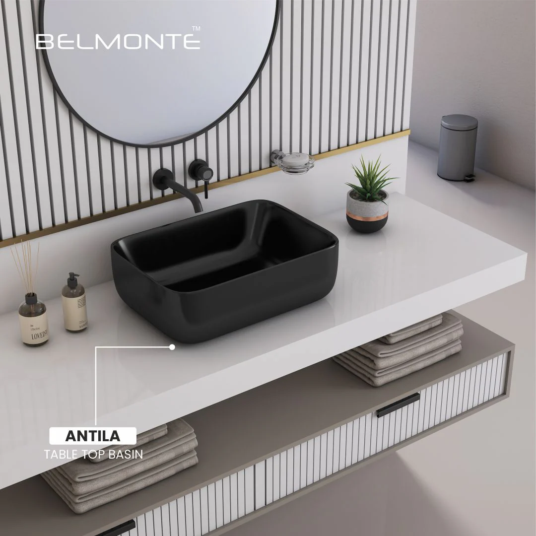 Black Table Top Basin Antila - Image 2