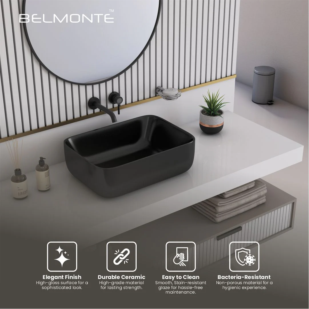 Black Table Top Basin Antila - Image 4