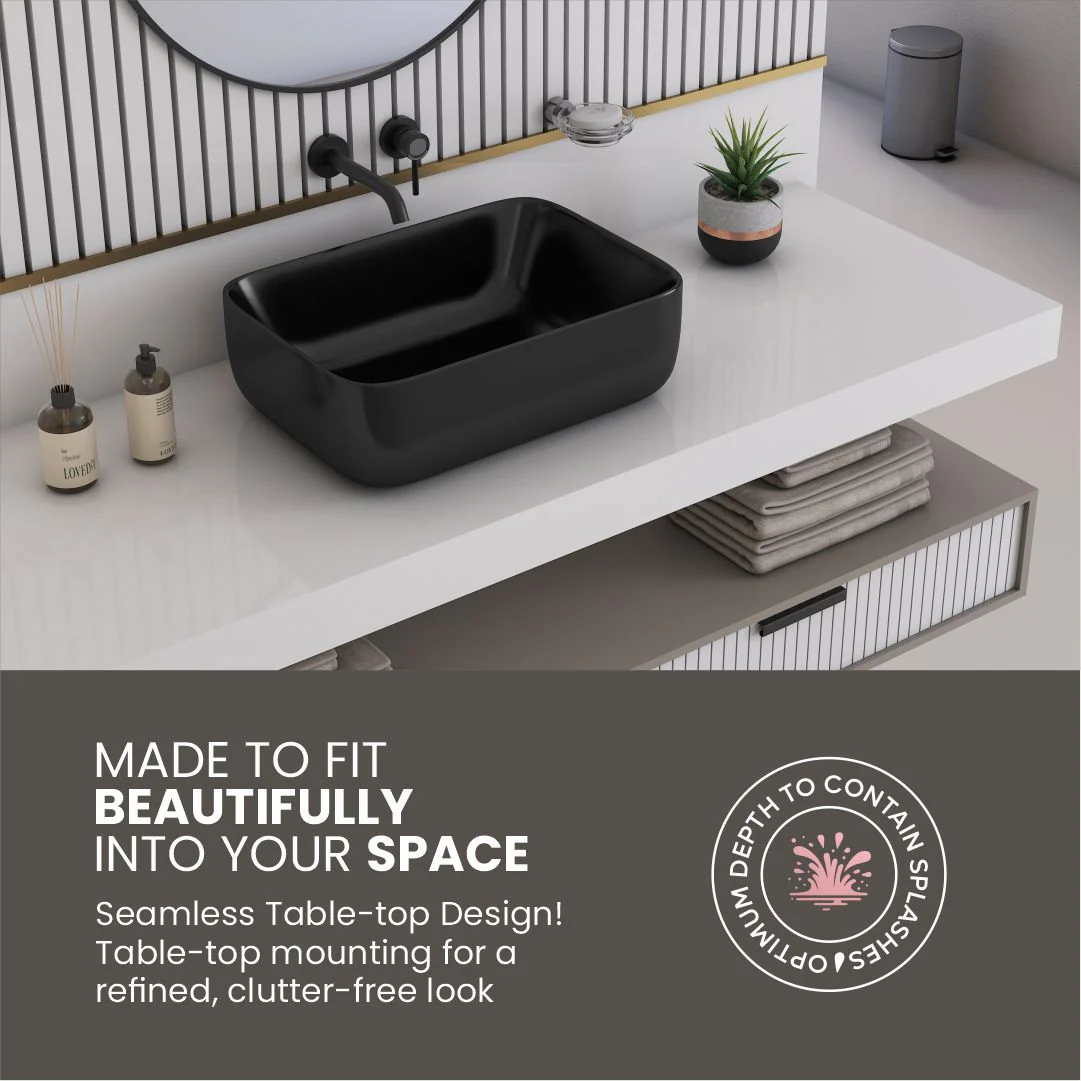 Black Table Top Basin Antila - Image 6