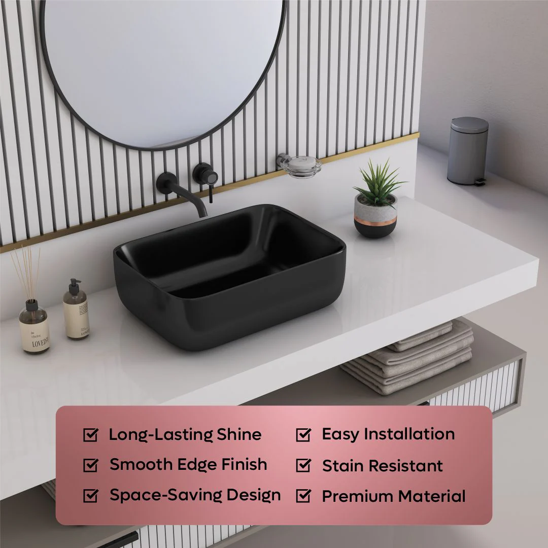 Black Table Top Basin Antila - Image 7