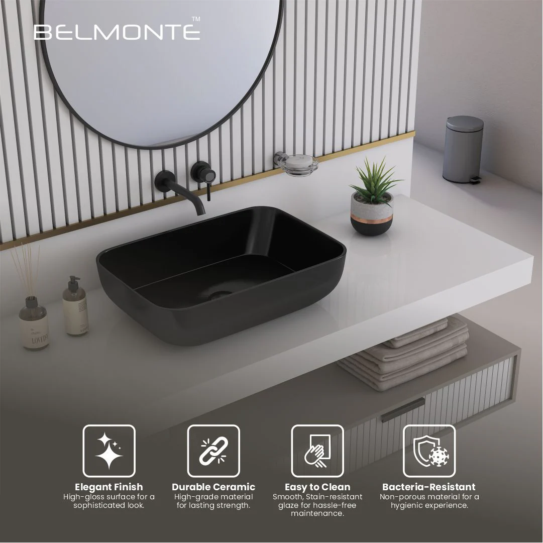 Black Table Top Basin (Battle TT) - Image 4