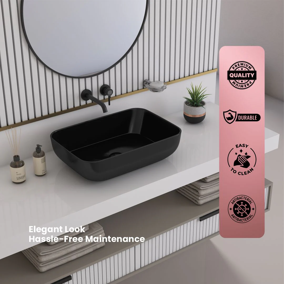 Black Table Top Basin (Battle TT) - Image 5