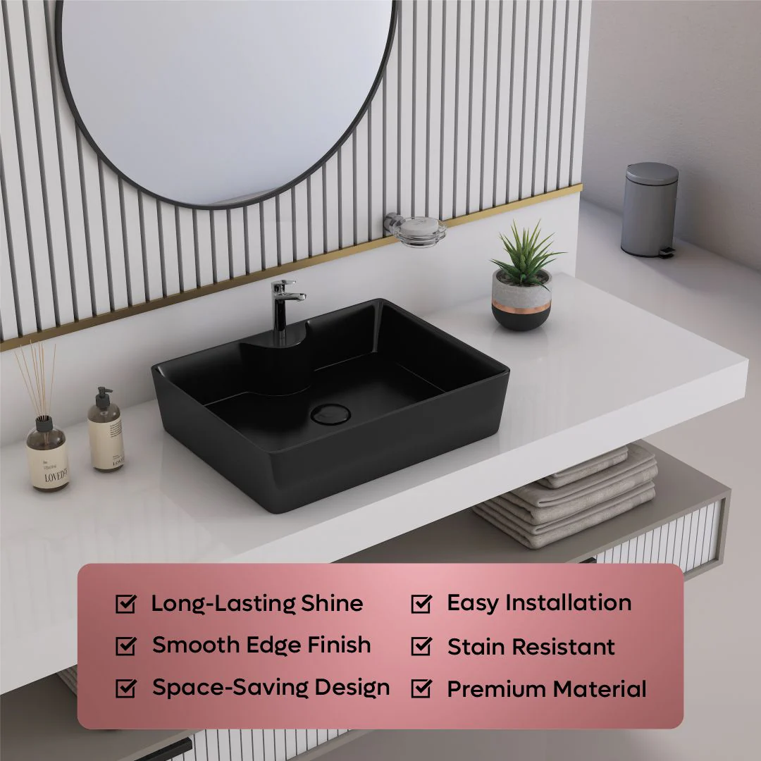 Black Table Top Basin (Fusion) - Image 7