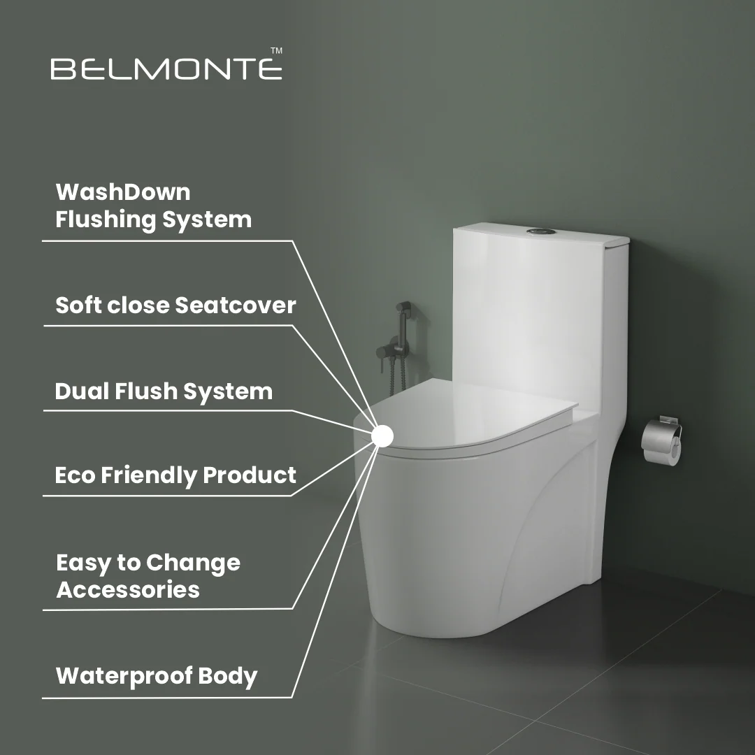 Ceramic Commode Toilet (Numero) - Image 2