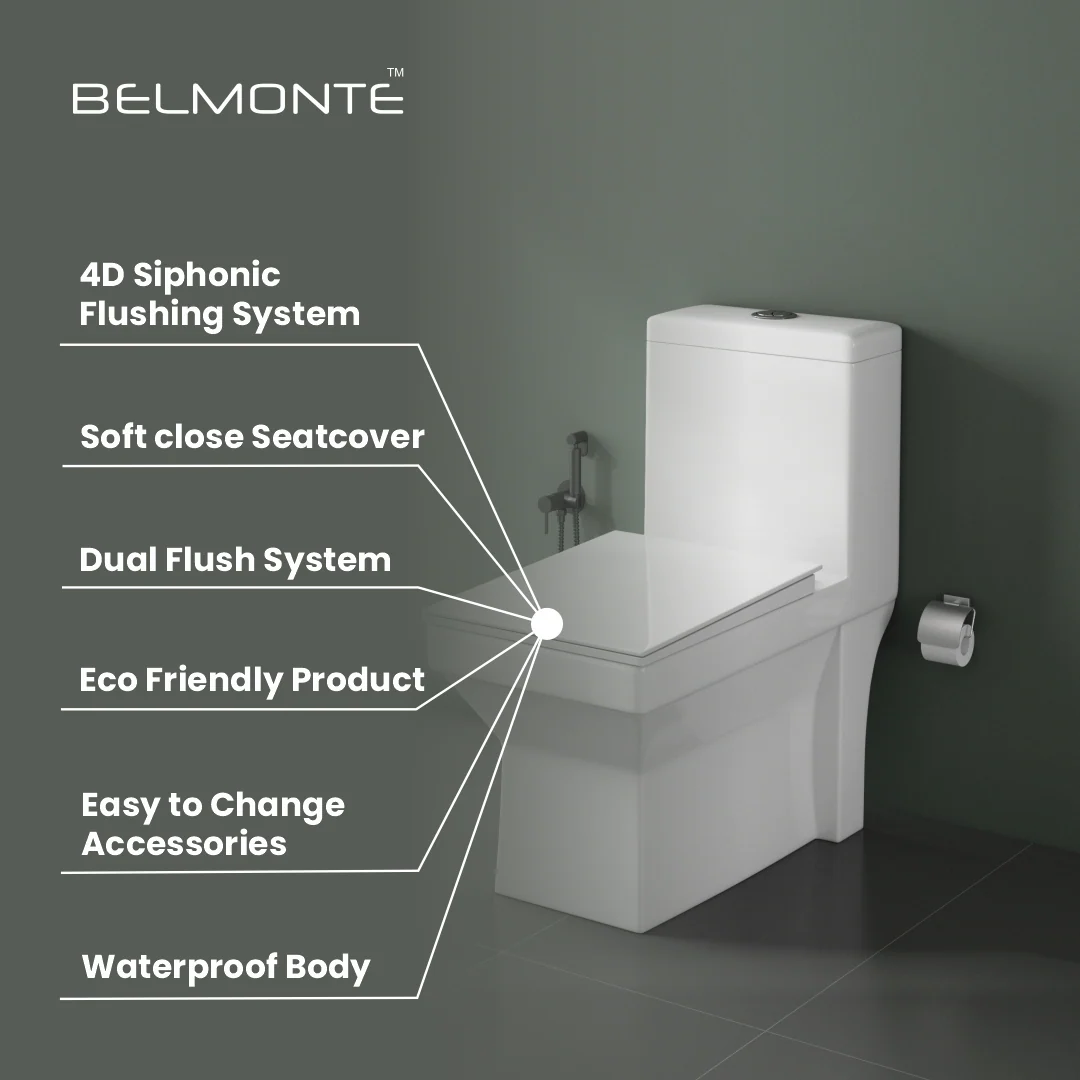 Ceramic Commode Toilet (Ripone-4d) - Image 2