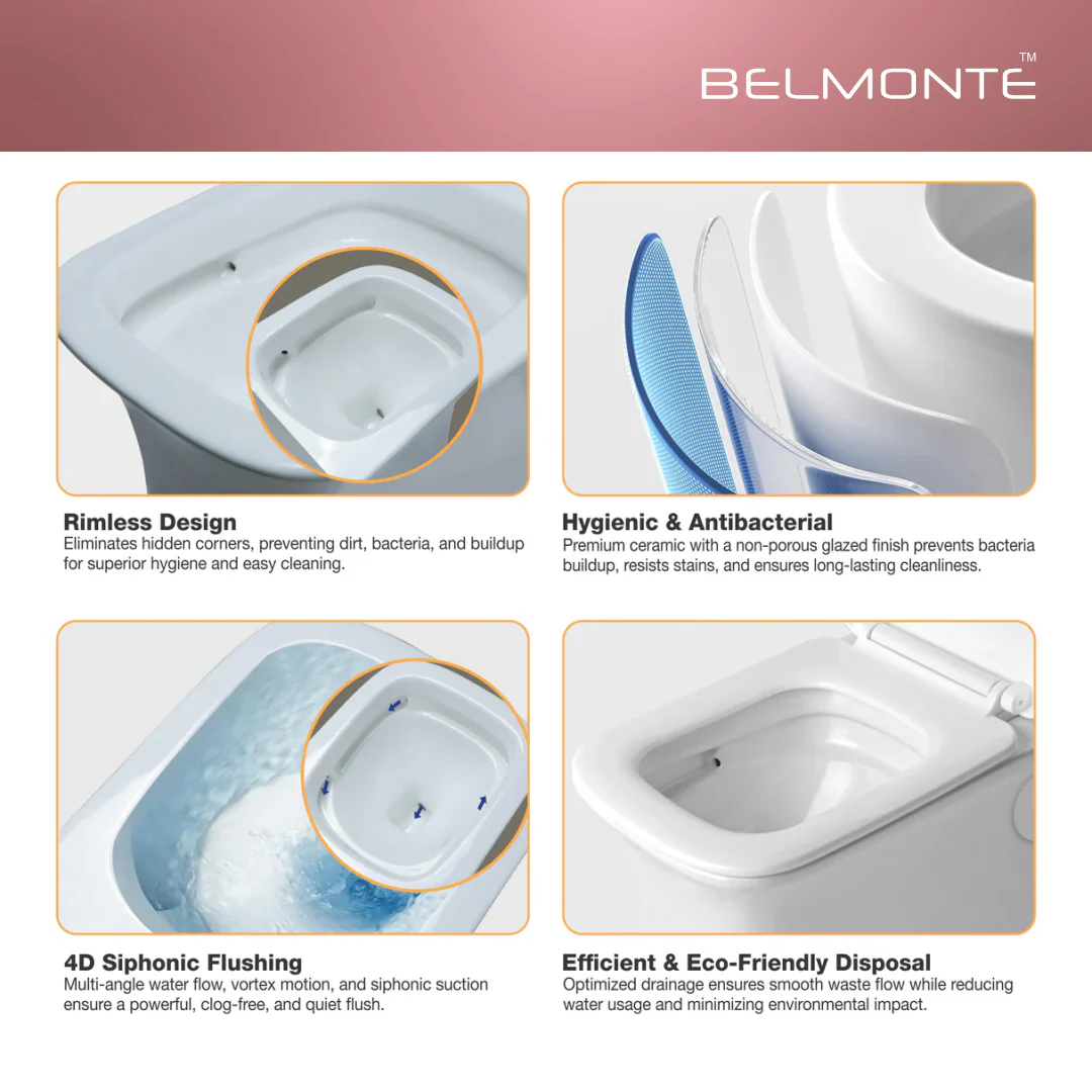 Ceramic Commode Toilet (Ripone-4d) - Image 3