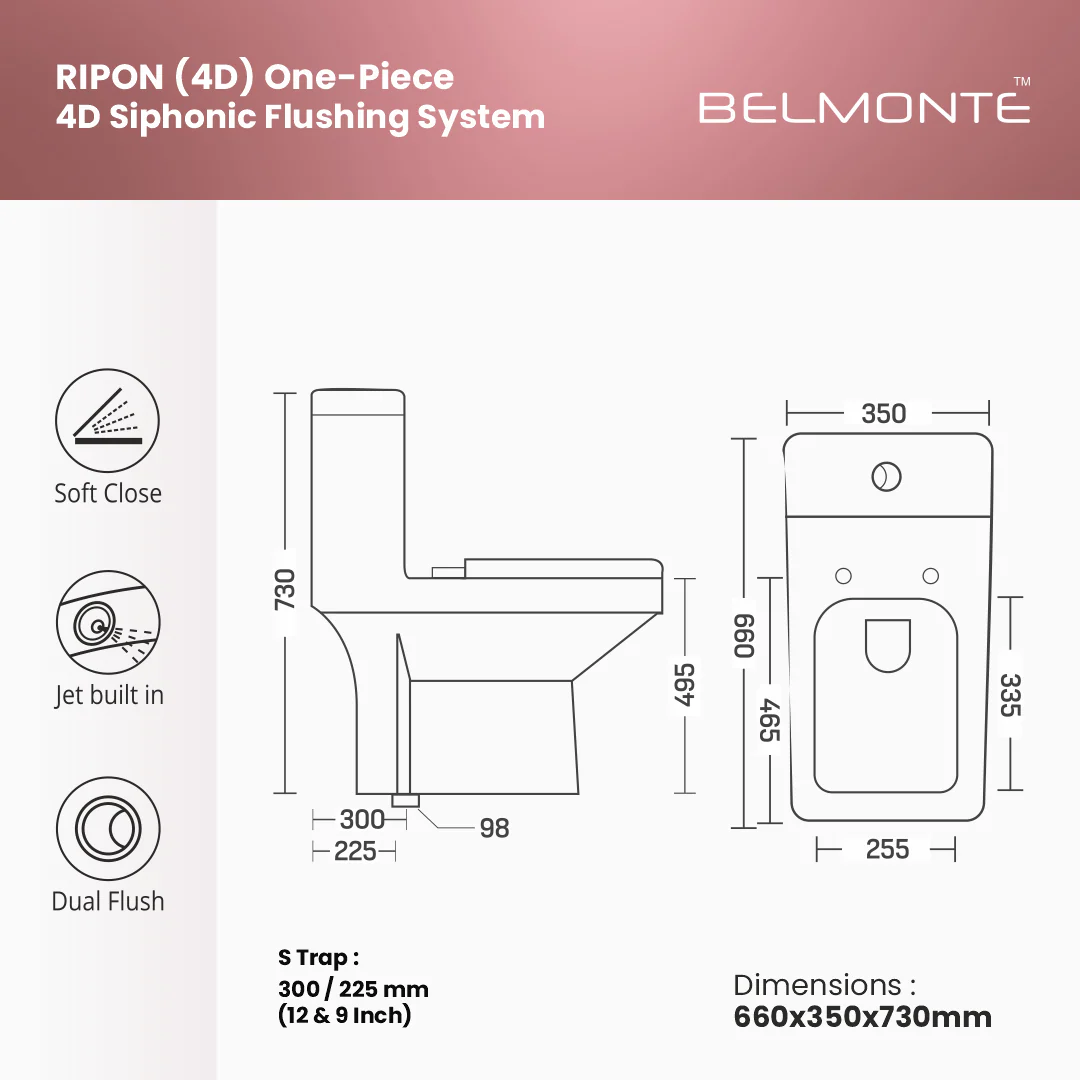 Ceramic Commode Toilet (Ripone-4d) - Image 7