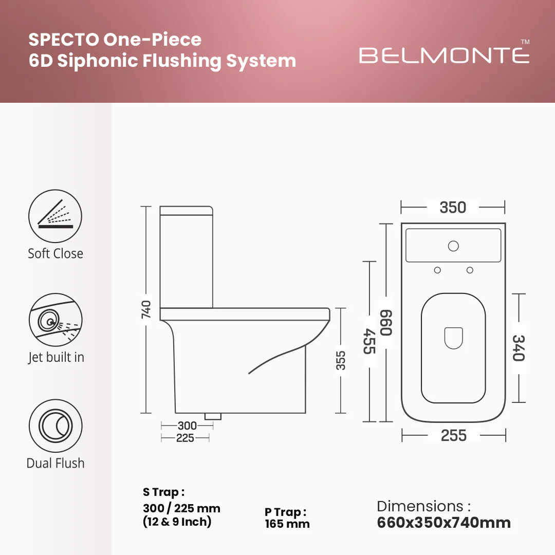 Ceramic Commode Toilet (Specto) - Image 7