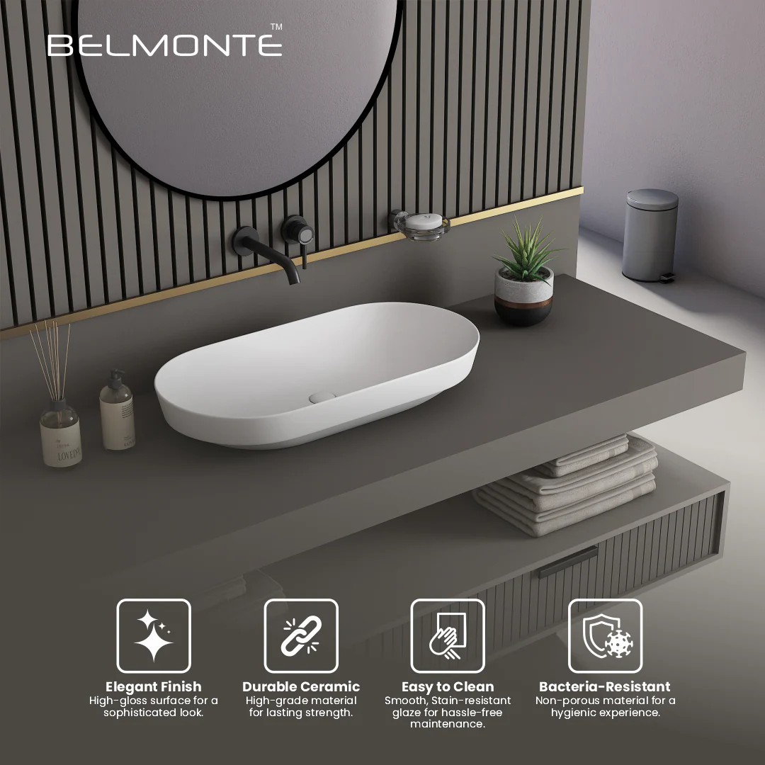 Ceramic Counter Top Basin Big Size (Rossa) - Image 3