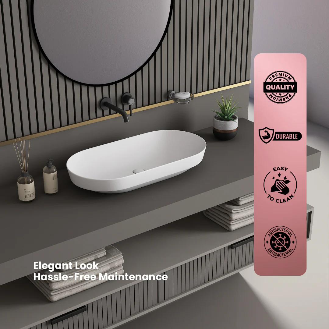 Ceramic Counter Top Basin Big Size (Rossa) - Image 4