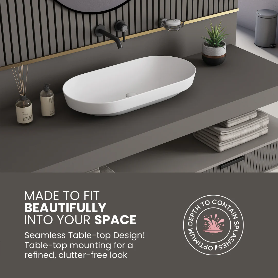 Ceramic Counter Top Basin Big Size (Rossa) - Image 5