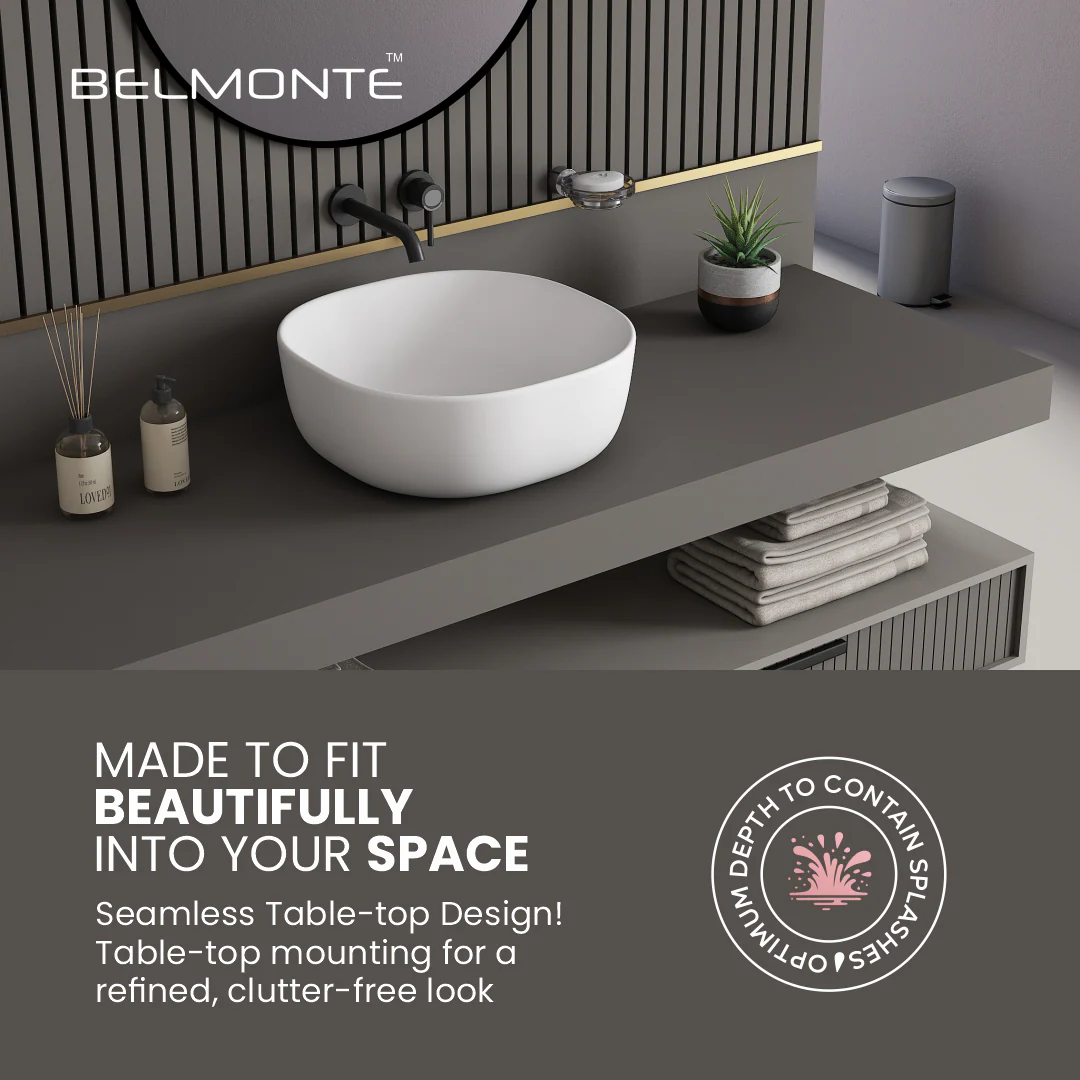 Ceramic Counter Top Basin (Olive) - Image 5