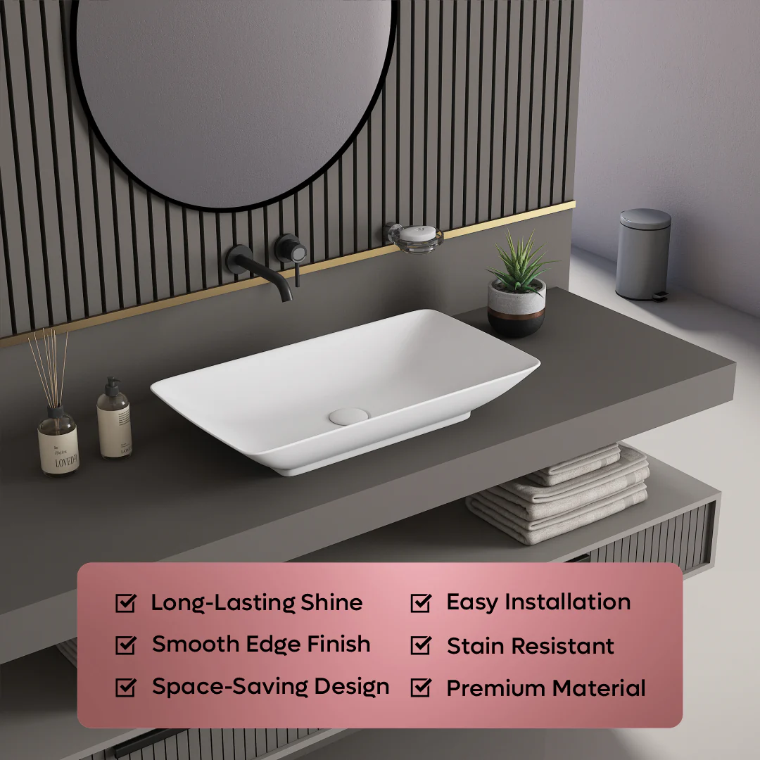 Ceramic Counter Top Basin (Onix) - Image 3