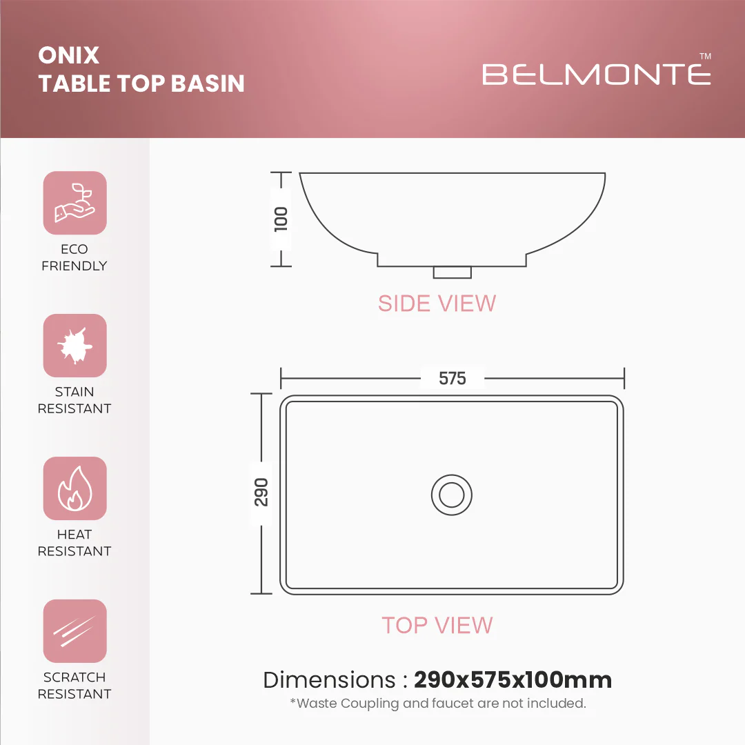 Ceramic Counter Top Basin (Onix) - Image 6