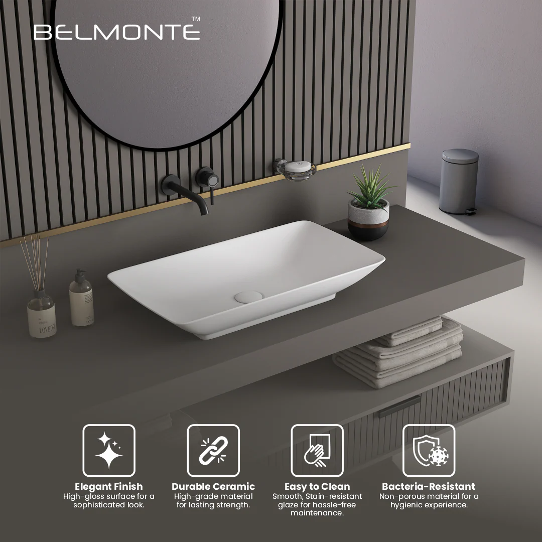 Ceramic Counter Top Basin (Onix) - Image 7