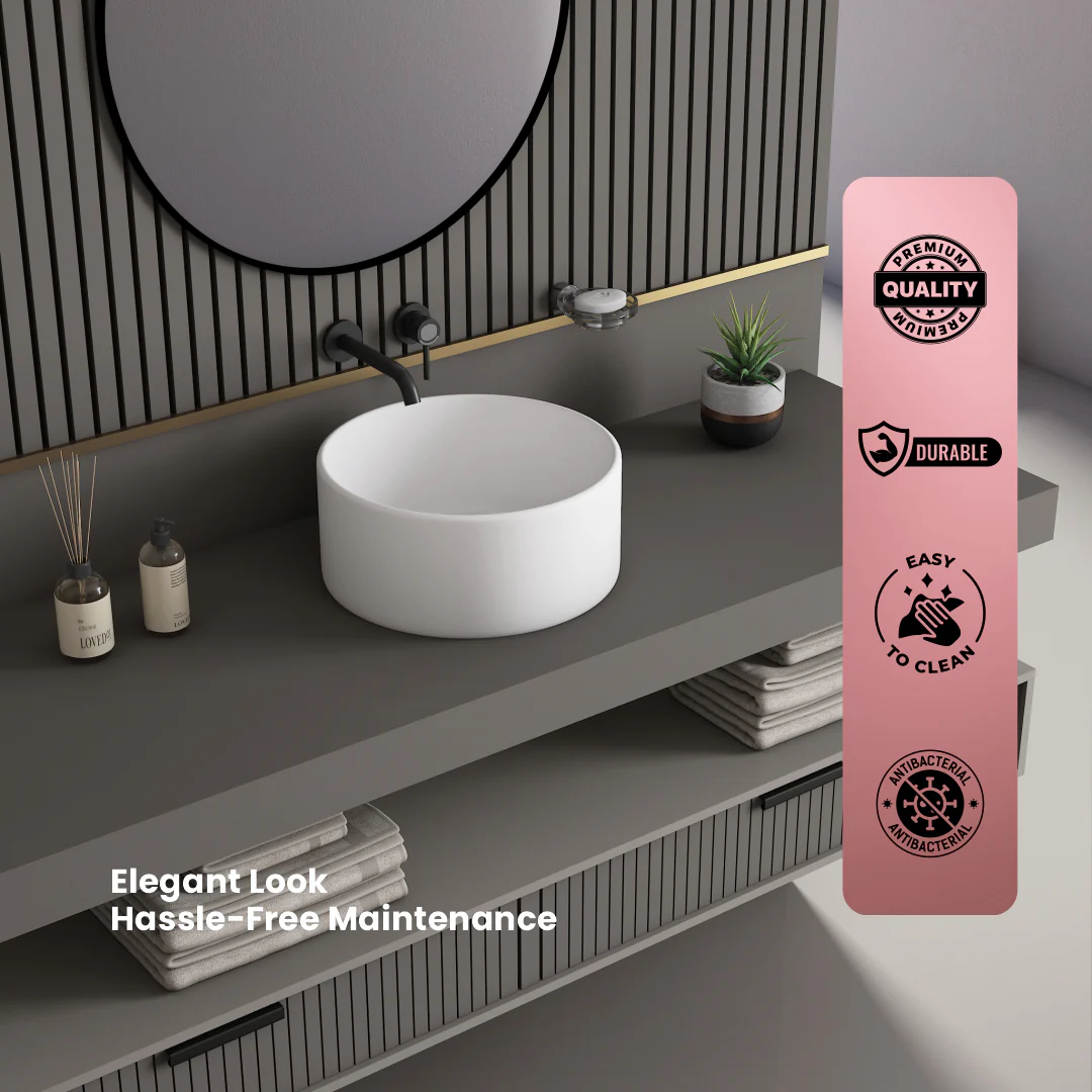 Ceramic Counter Top Basin (Orange) - Image 2
