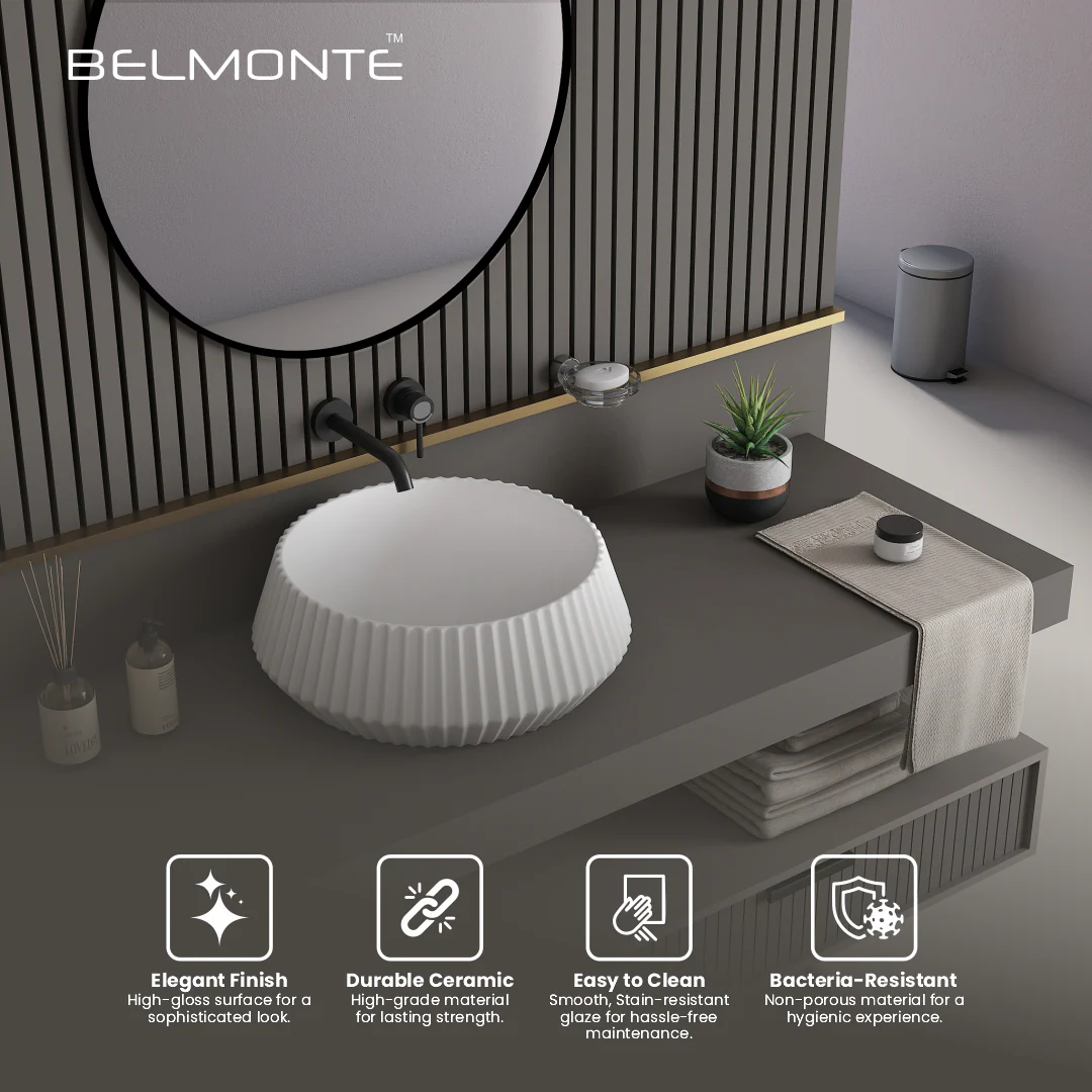 Ceramic Counter Top Basin (Orbit) - Image 4