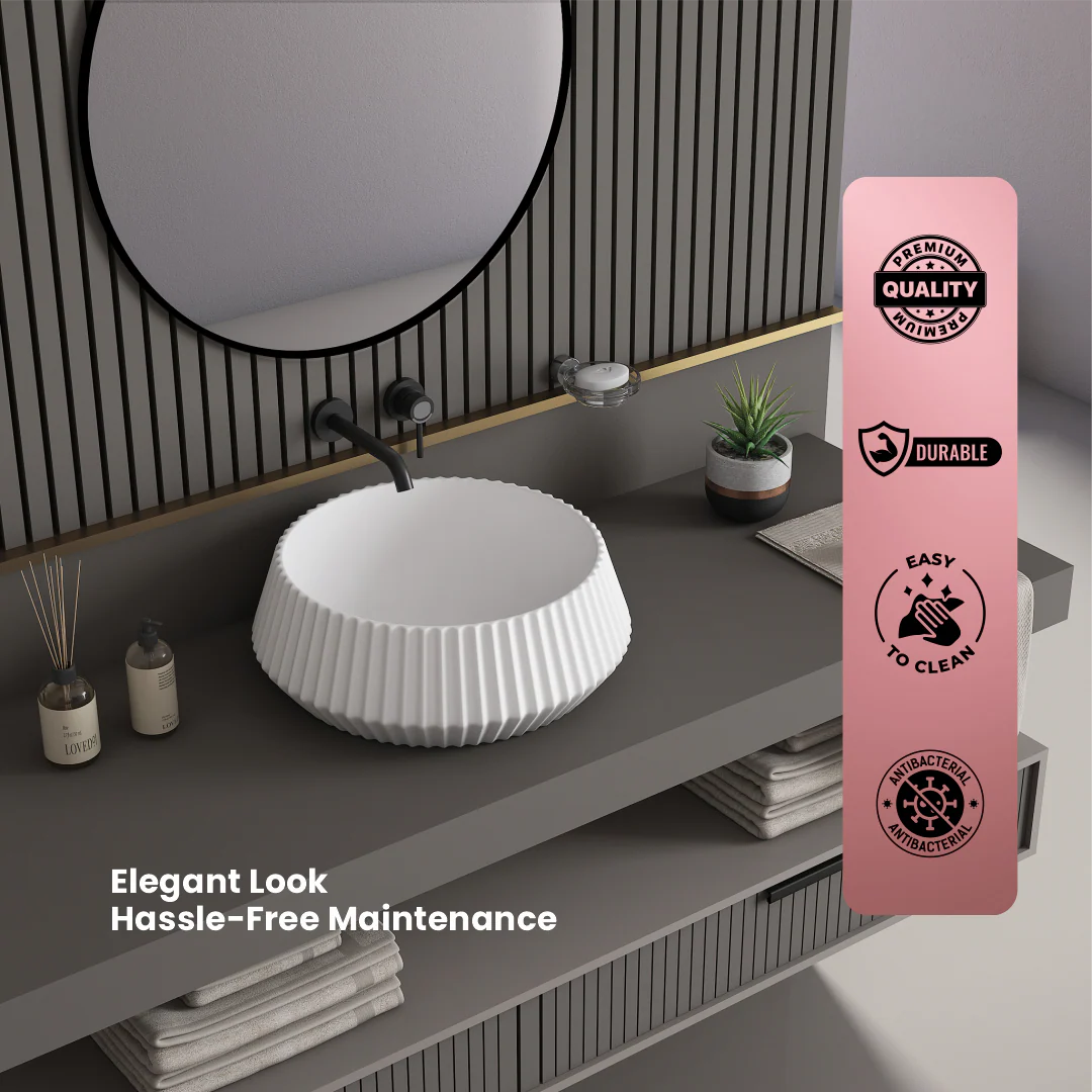 Ceramic Counter Top Basin (Orbit) - Image 5