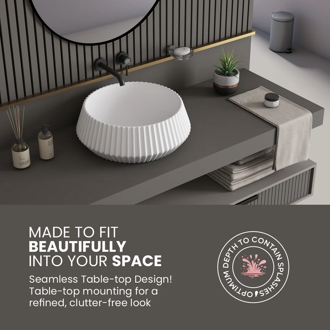 Ceramic Counter Top Basin (Orbit) - Image 6