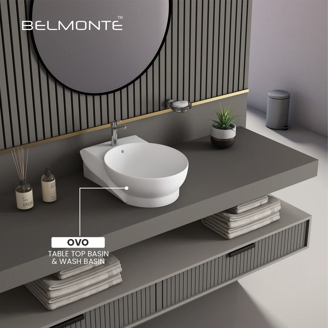 Ceramic Counter Top Basin (Ovo) - Image 8