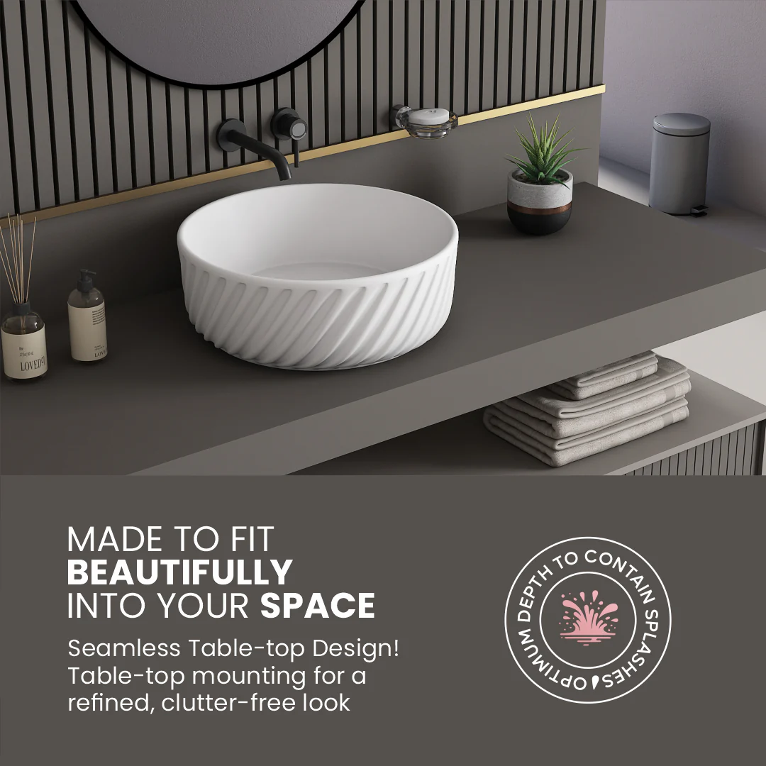 Ceramic Counter Top Basin (Raga) - Image 6