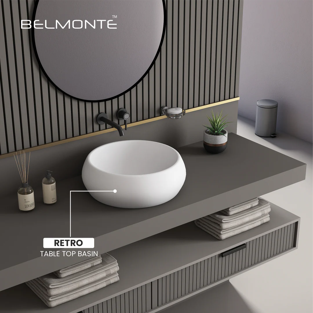 Ceramic Counter Top Basin (Retro) - Image 6