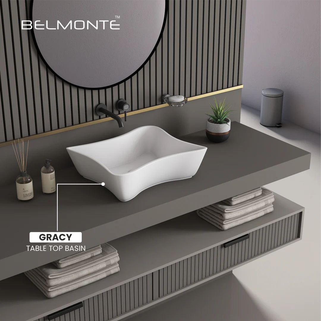 Ceramic Counter Top Basin Small Size (Gracy) - Image 5
