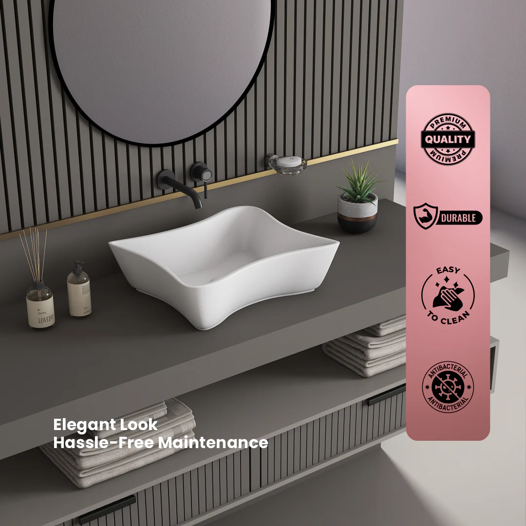 Ceramic Counter Top Basin Small Size (Gracy) - Image 8