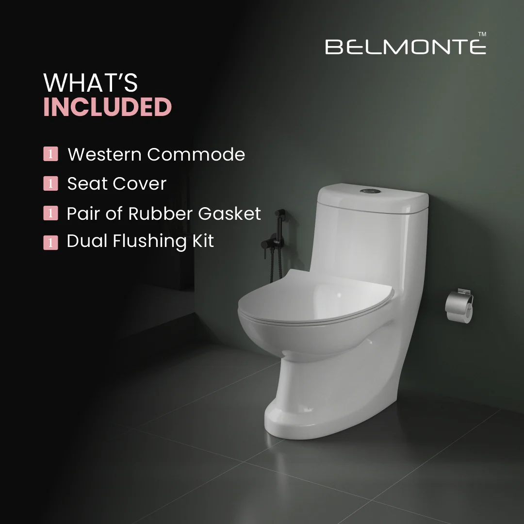 Ceramic Single Piece Toilet (Cally) - Image 4
