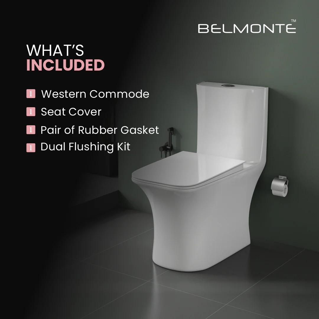 Ceramic Single Piece Toilet (Crenza) - Image 3