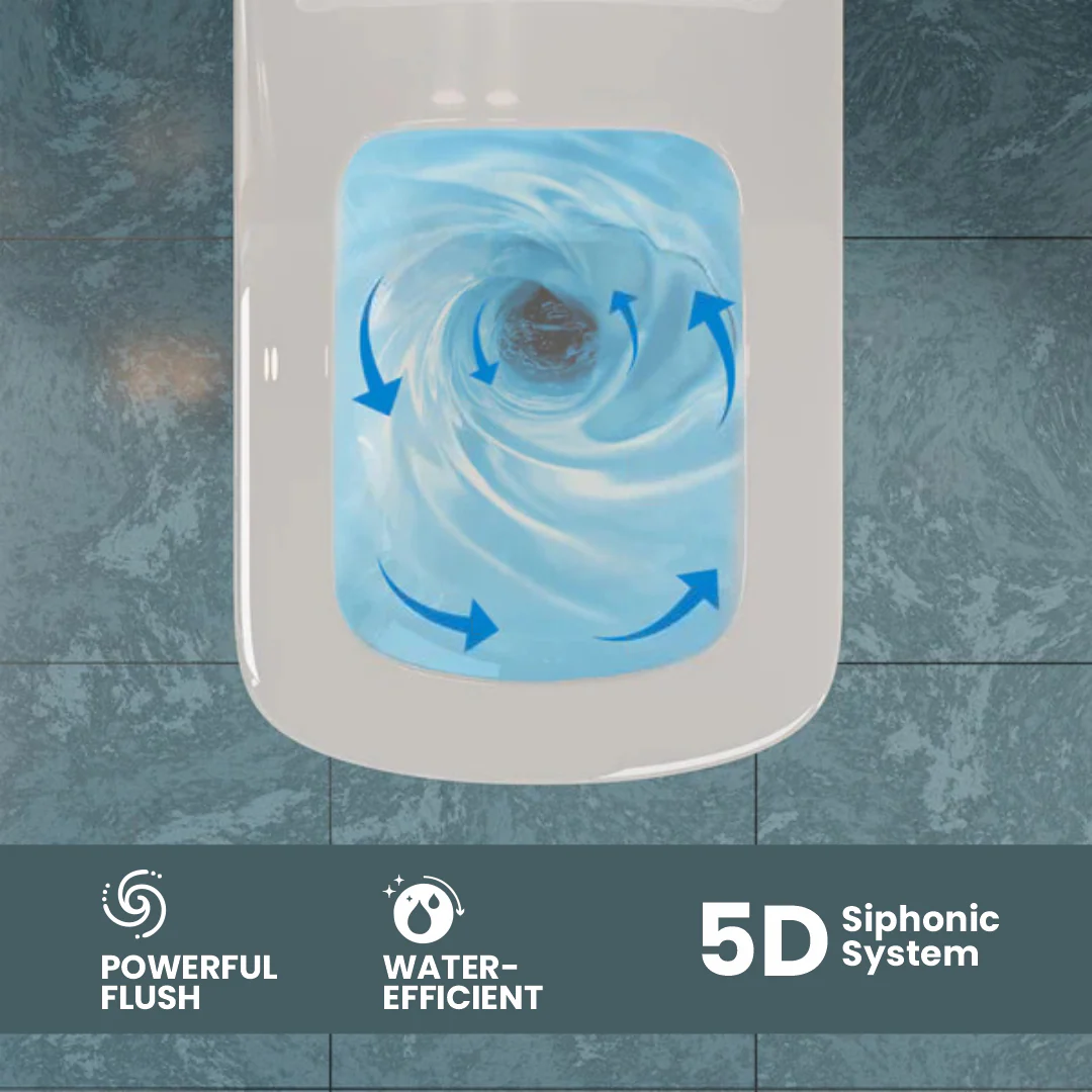 Ceramic Single Piece Toilet (Crenza) - Image 5