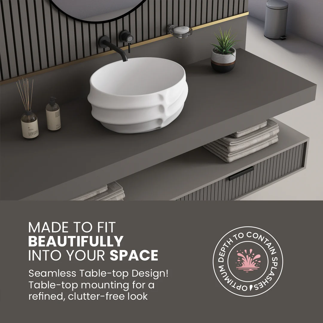 Ceramic Table Top Basin (Cuba) - Image 5