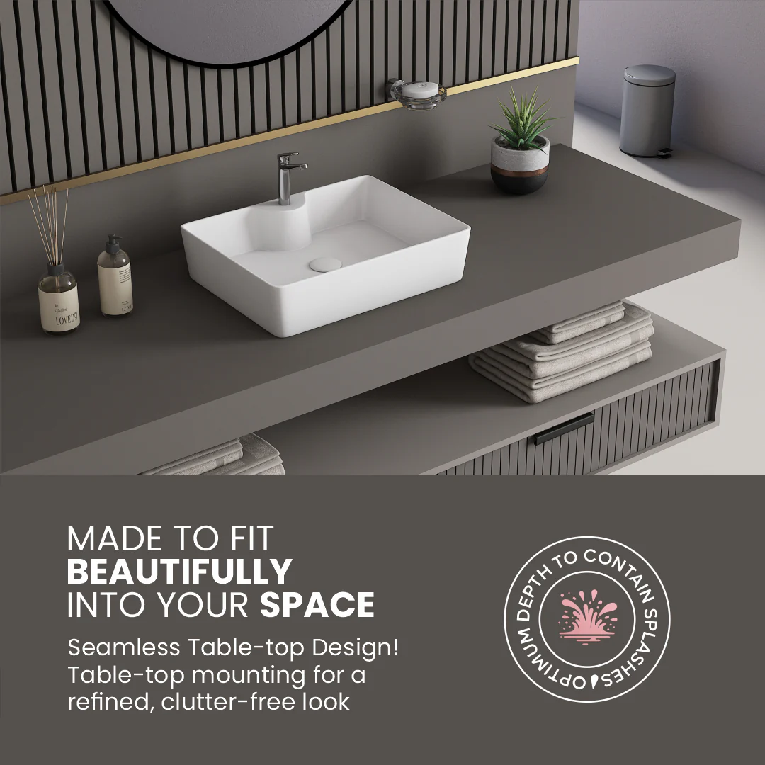 Ceramic Table Top Basin (Fusion) - Image 6