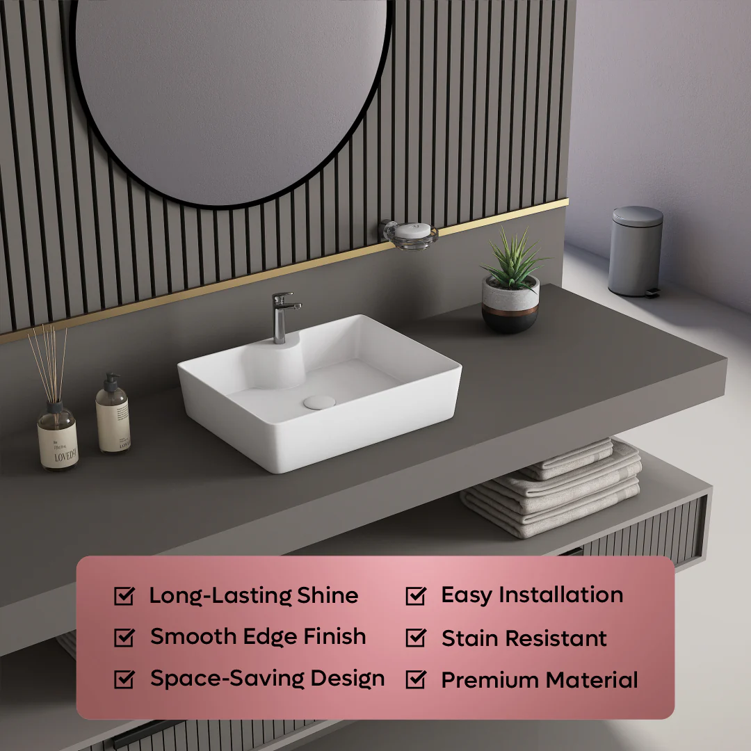 Ceramic Table Top Basin (Fusion) - Image 7