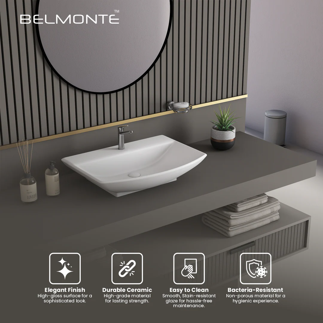 Ceramic Table Top Basin (Gloria) - Image 2
