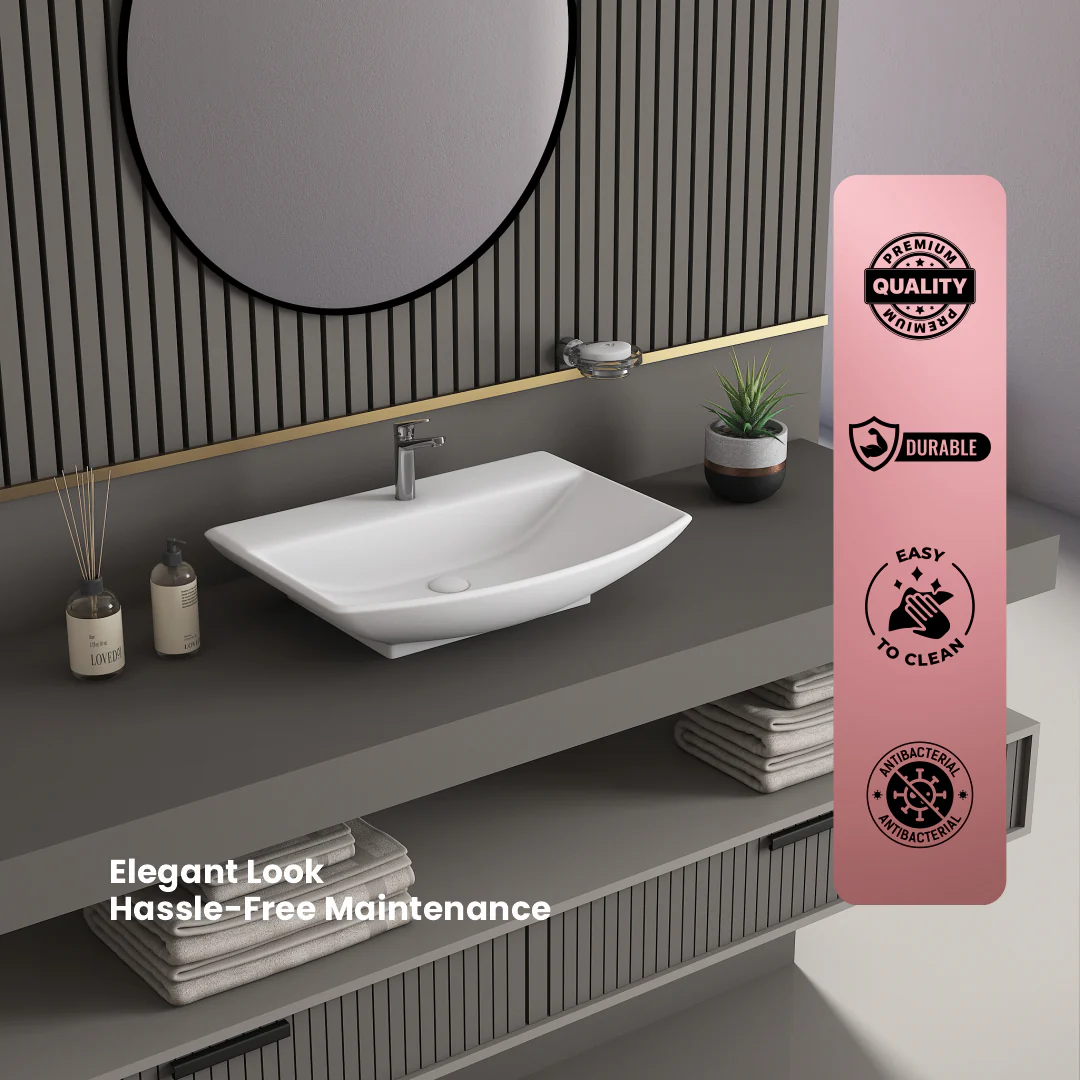 Ceramic Table Top Basin (Gloria) - Image 3