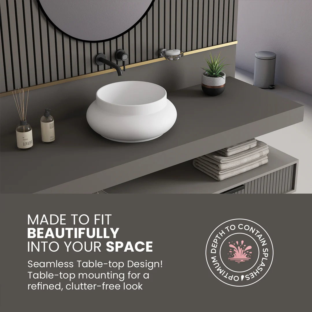 Ceramic Table Top Basin (Matuki) - Image 5