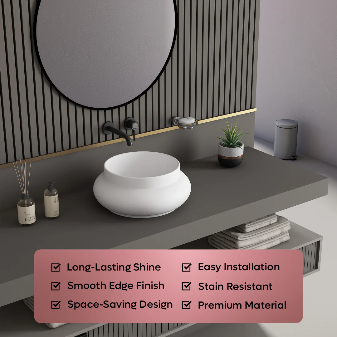 Ceramic Table Top Basin (Matuki) - Image 6