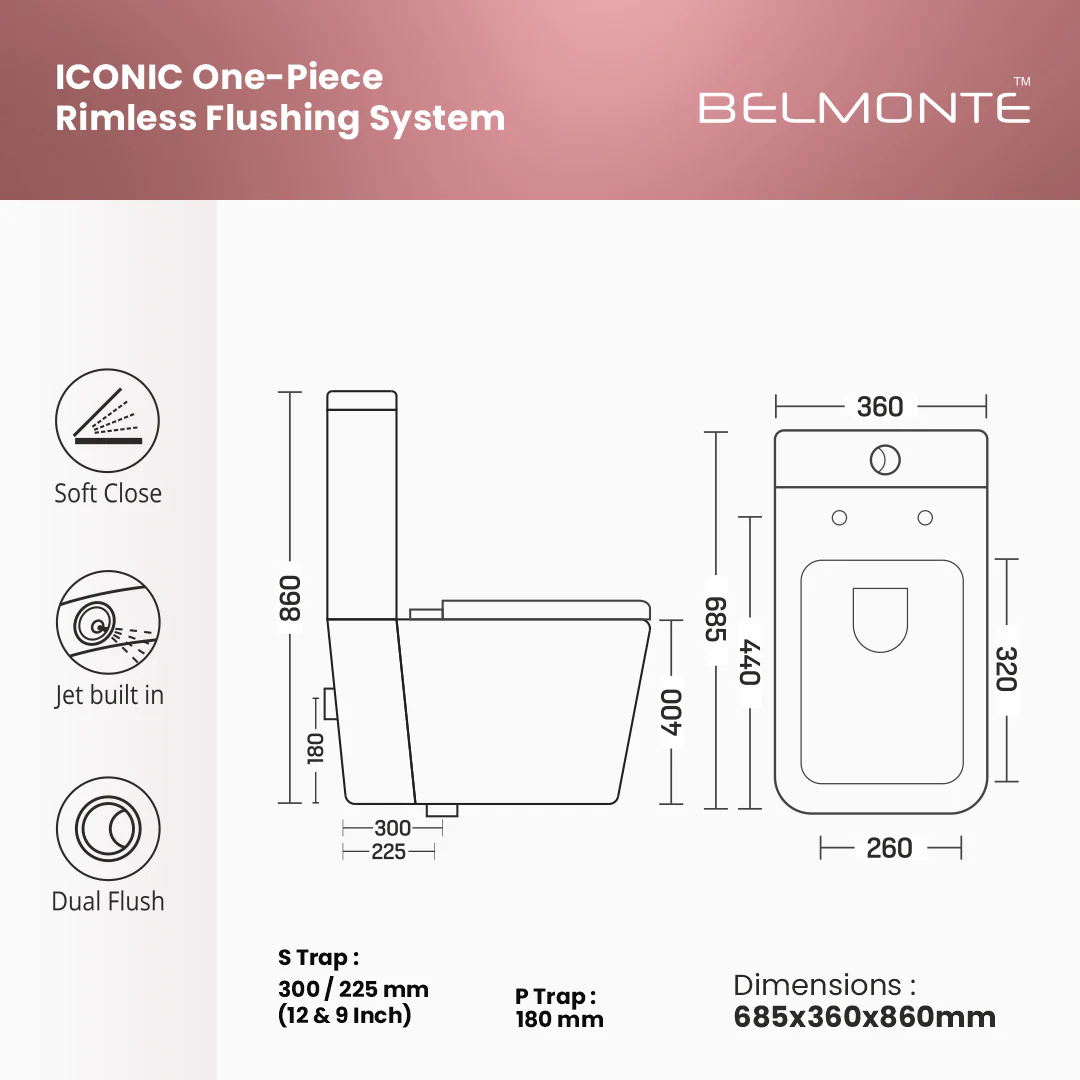 Ceramic Western Toilet (Iconic) - Image 7