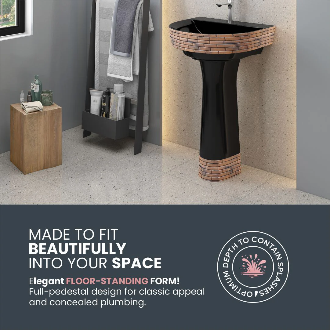 Designer Basin Pedestal Set (Simas Set BB08) - Image 7