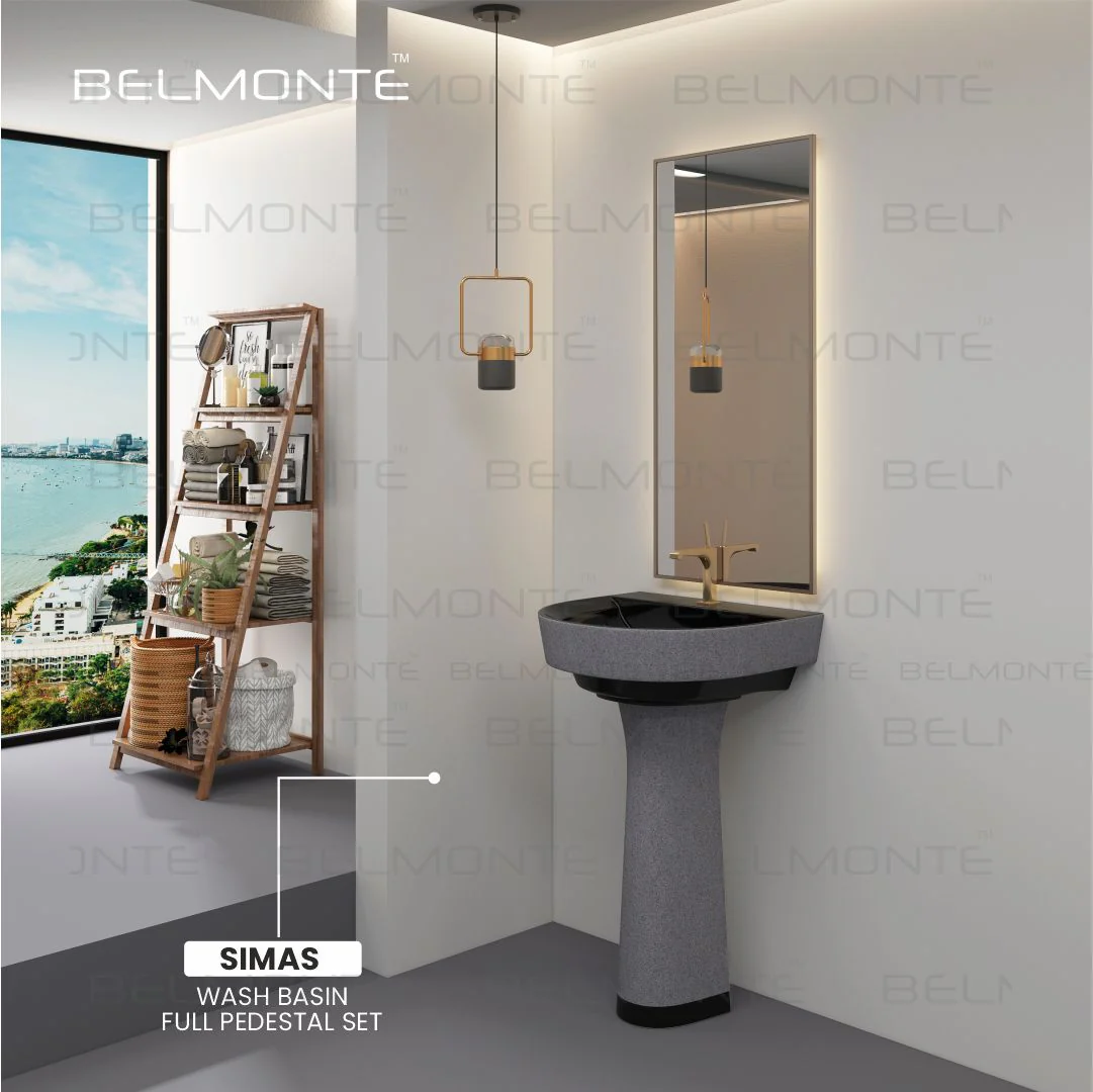 Designer Basin Pedestal Set (Simas Set RB01) - Image 3