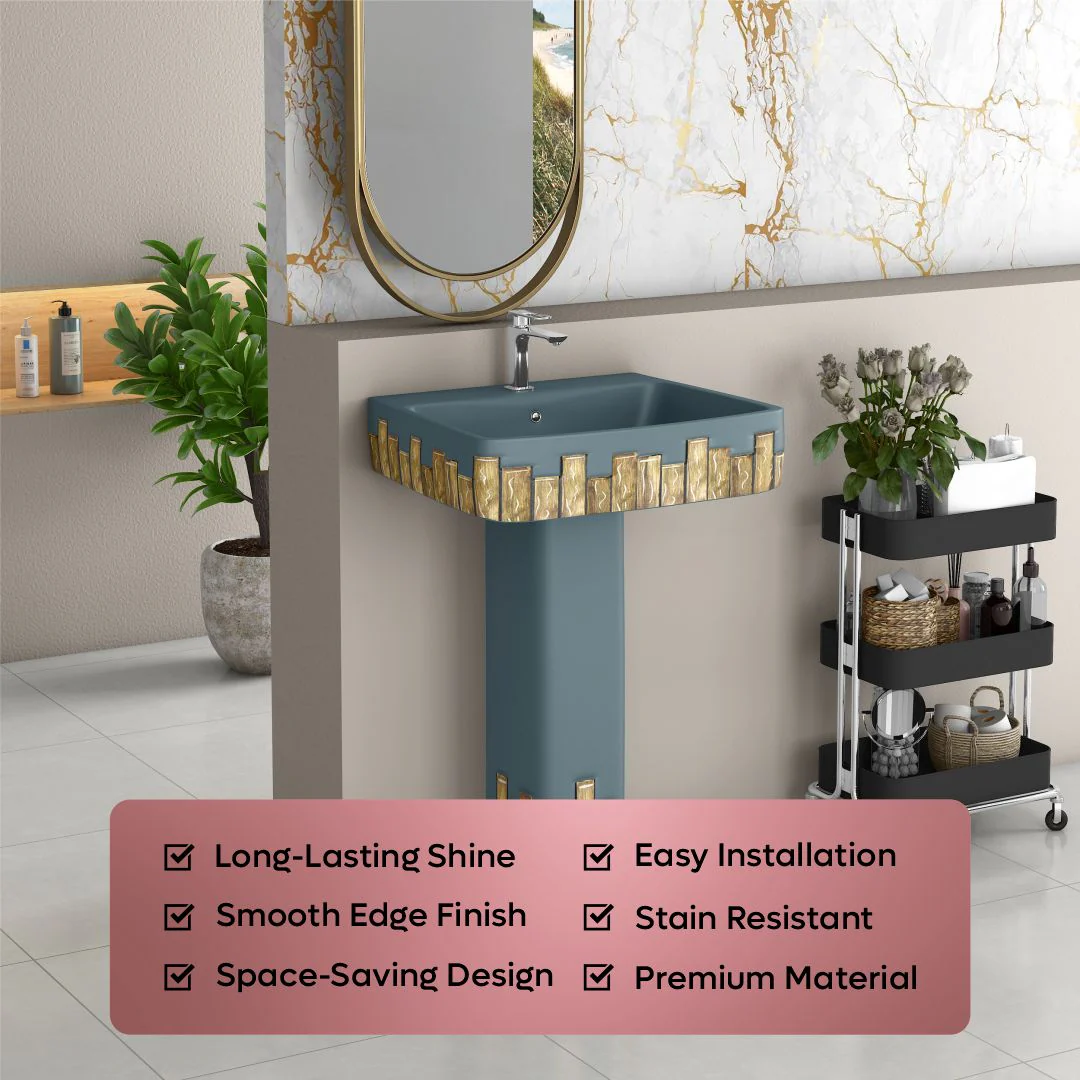 Designer Basin Pedestal Set (Thar Set 23) - Image 7