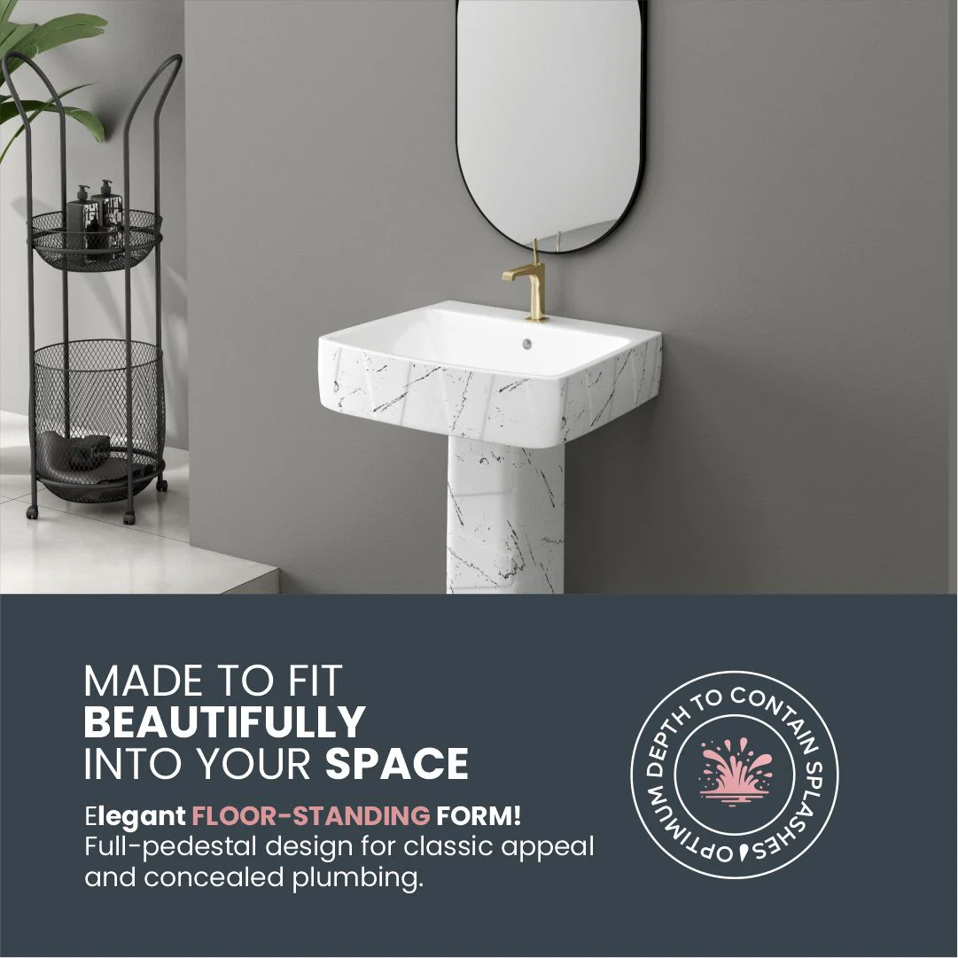 Designer Basin Pedestal Set (Thar Set 35) - Image 7