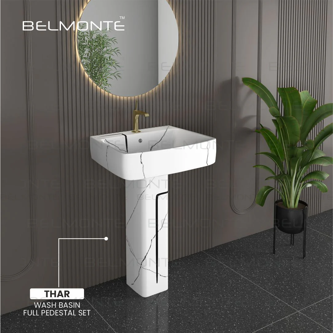 Designer Basin Pedestal Set (Thar Set 37) - Image 3