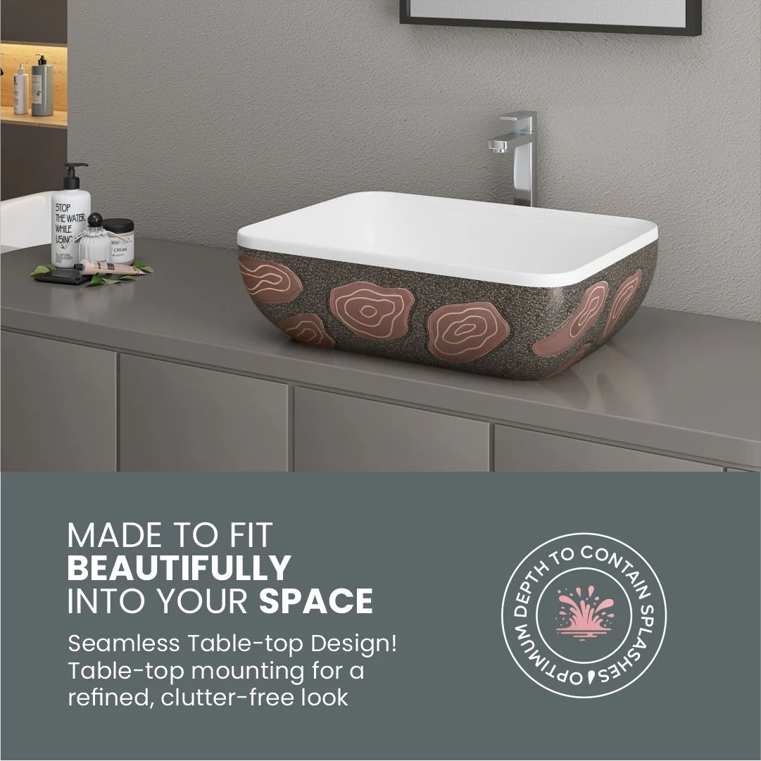 Designer Counter Top Basin (Brezza TT MN02) - Image 6