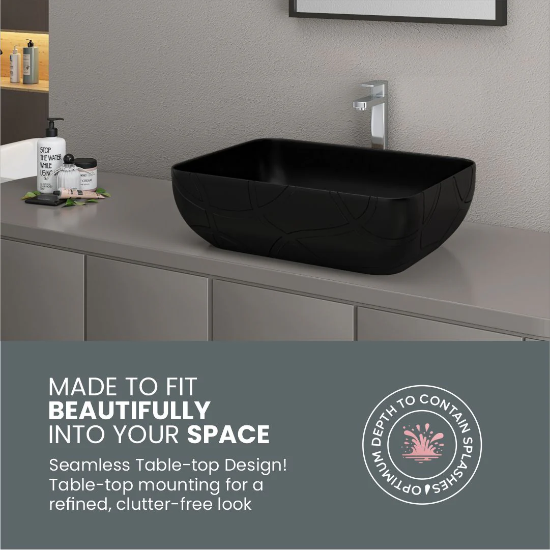 Designer Counter Top Basin (Brezza TT MN06) - Image 6