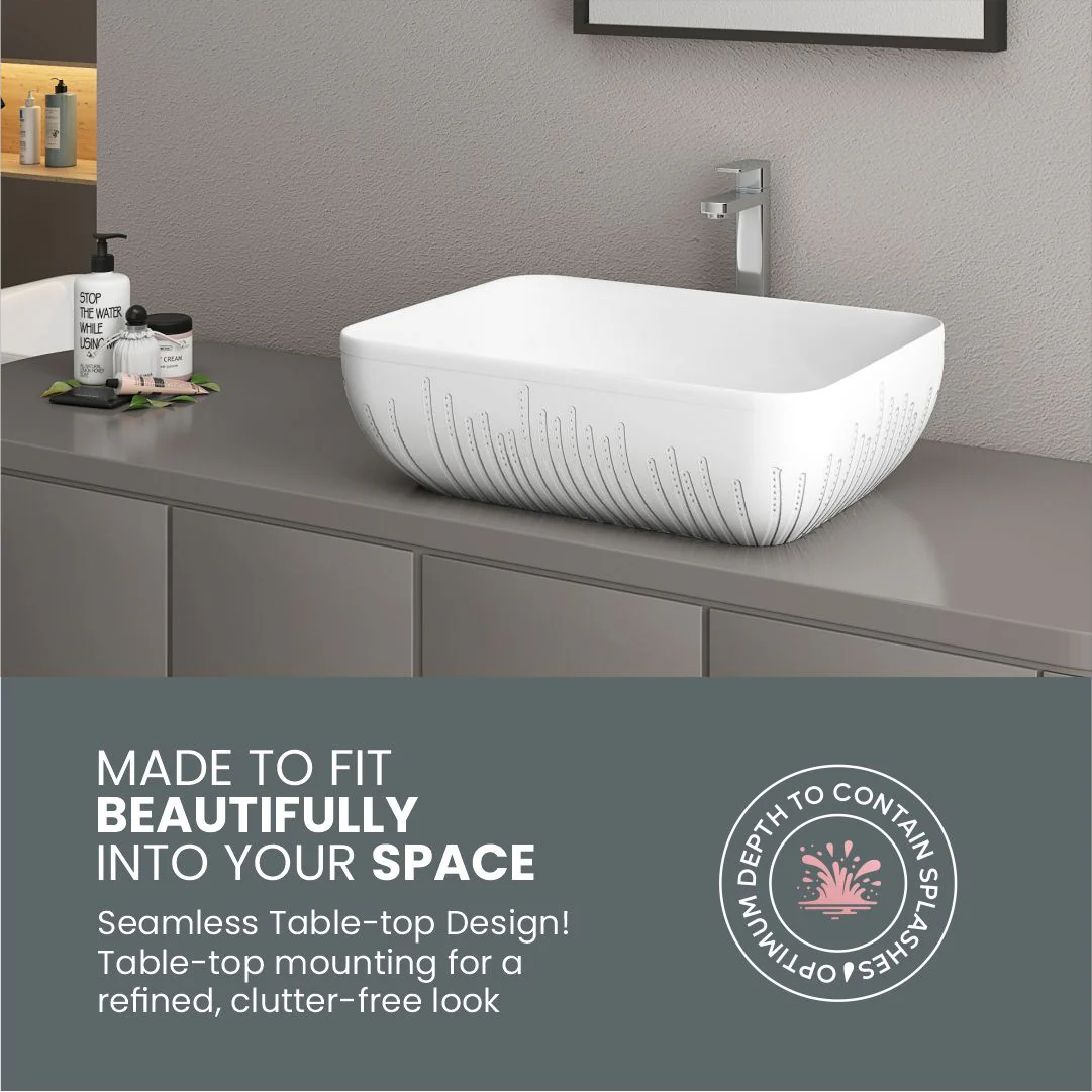 Designer Counter Top Basin (Brezza TT MN08) - Image 7