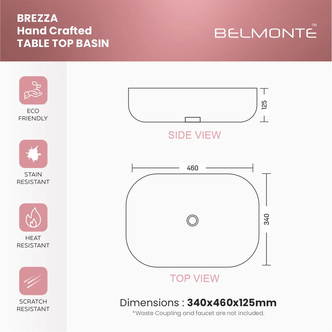 Designer Counter Top Basin (Brezza TT MN42) - Image 3